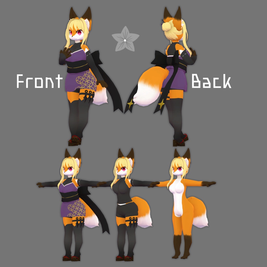 オリジナル3Dモデル【桔梗】