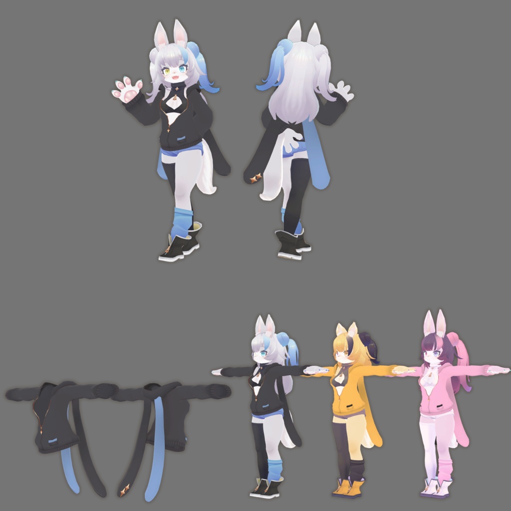 【ノクタニカ専用】うさみみパーカー