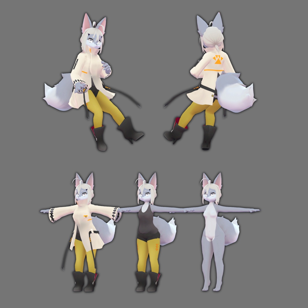 オリジナル3Dモデル【シルヴィ】