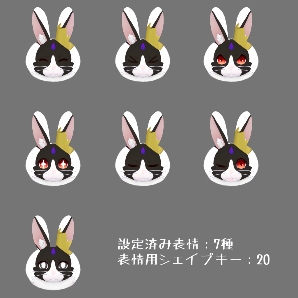 オリジナル3Dモデル【うさどら】