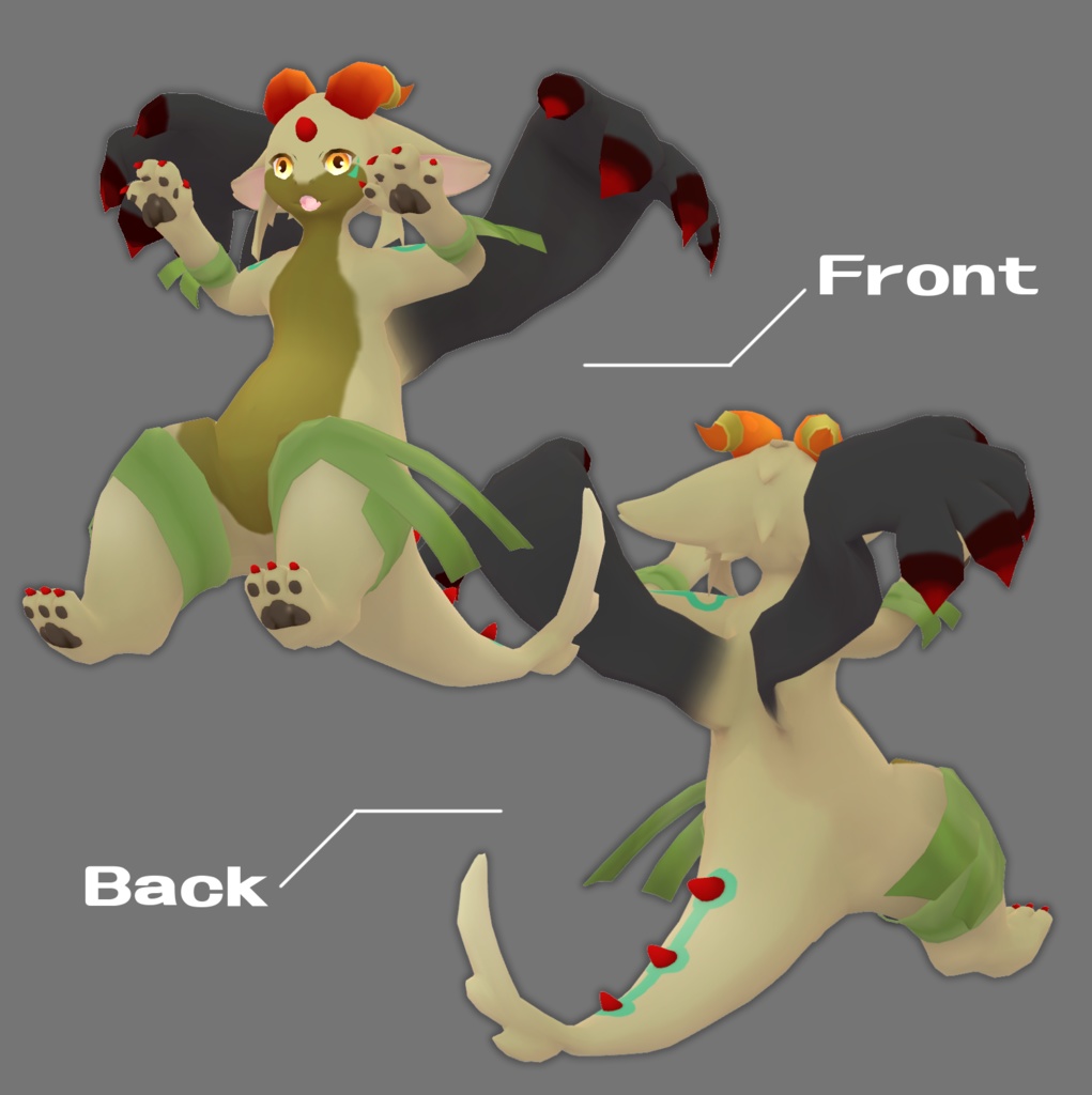 オリジナル3Dモデル【リュカス】