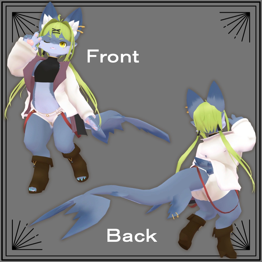 オリジナル3Dモデル【ジェルメ】