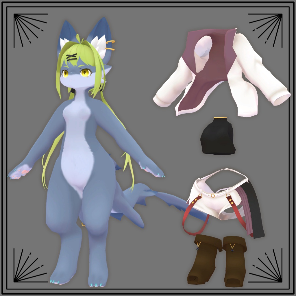 オリジナル3Dモデル【ジェルメ】