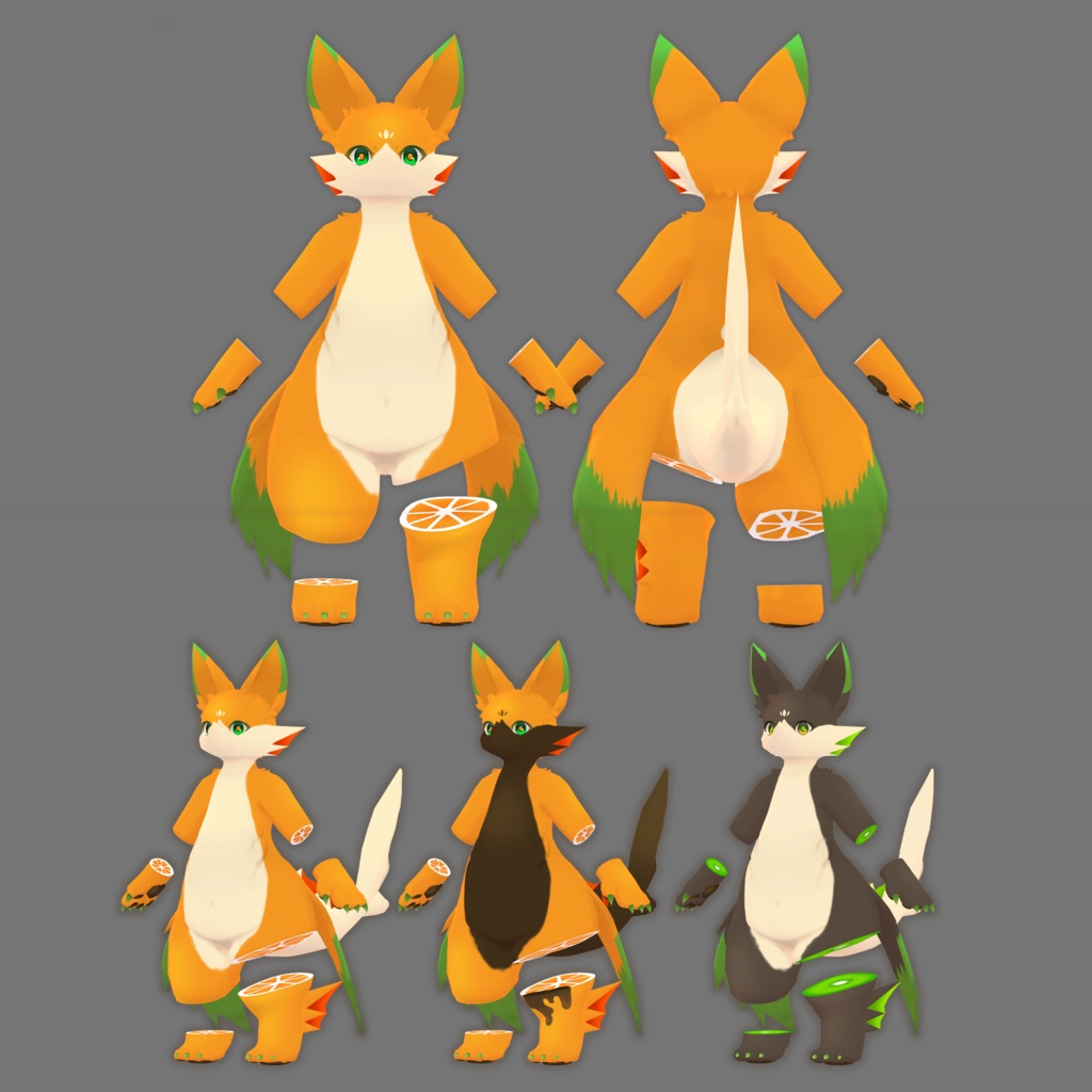 オリジナル3Dモデル【フリュール】