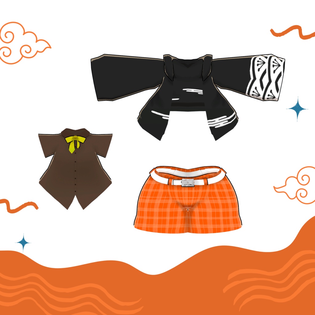 【らめんちゃん専用衣装】カジュアルパーカースタイル