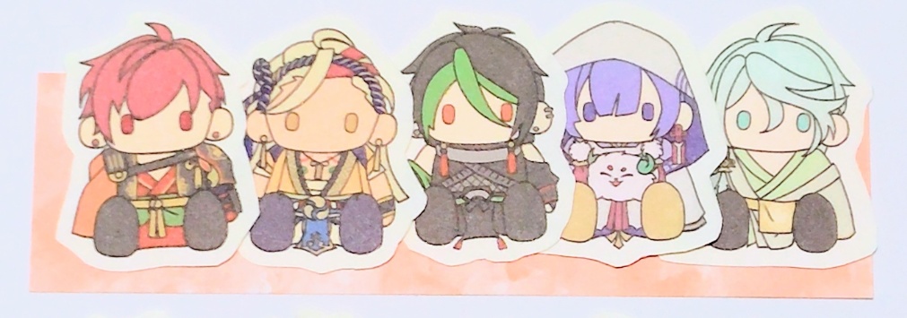 【ゆめくろ】ぬい風シール5枚セット