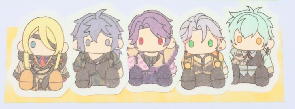 【ゆめくろ】ぬい風シール５枚セット