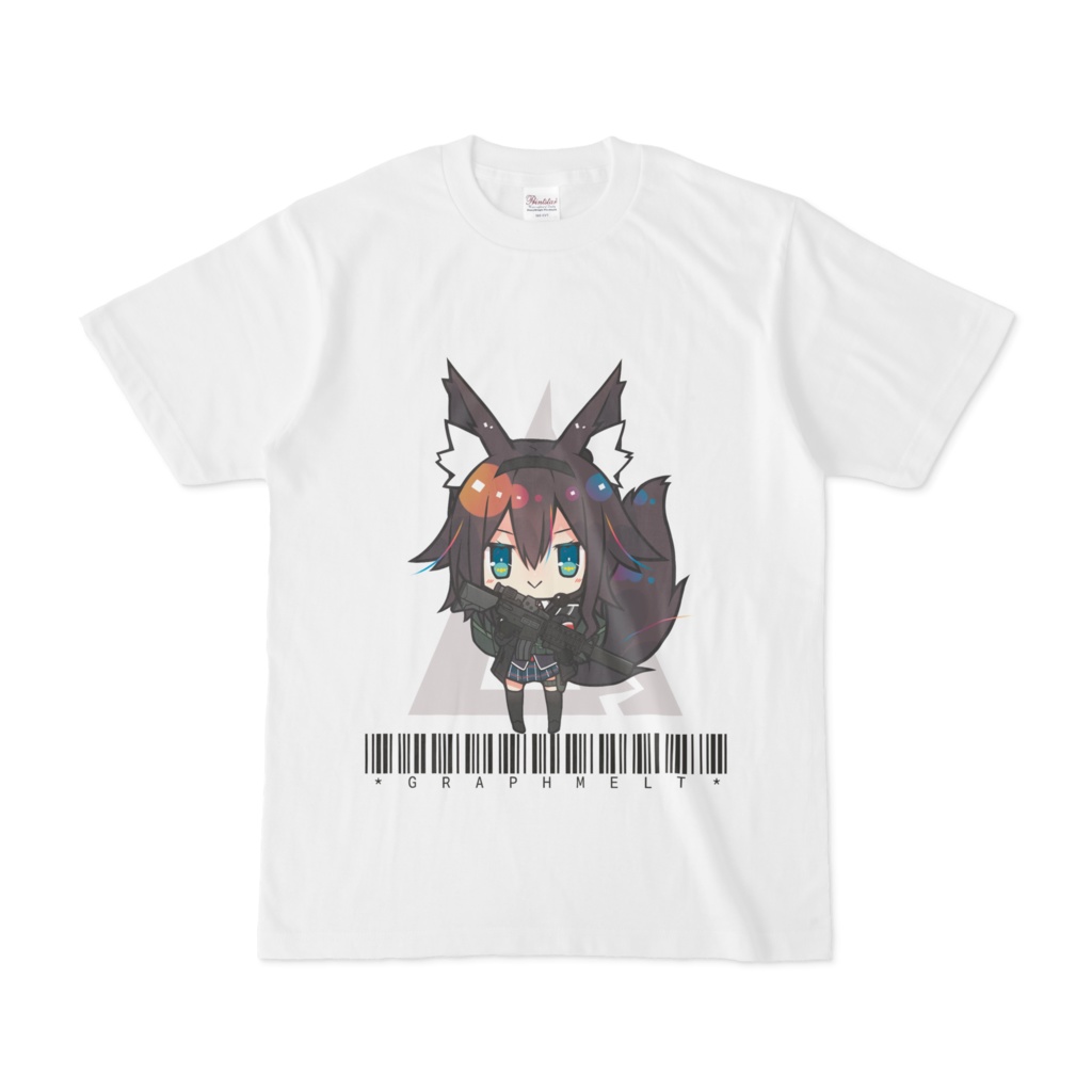 オリジナル Bullet Note ちびキャラ白tシャツ Lynn Graphmelt Booth出張所 Booth