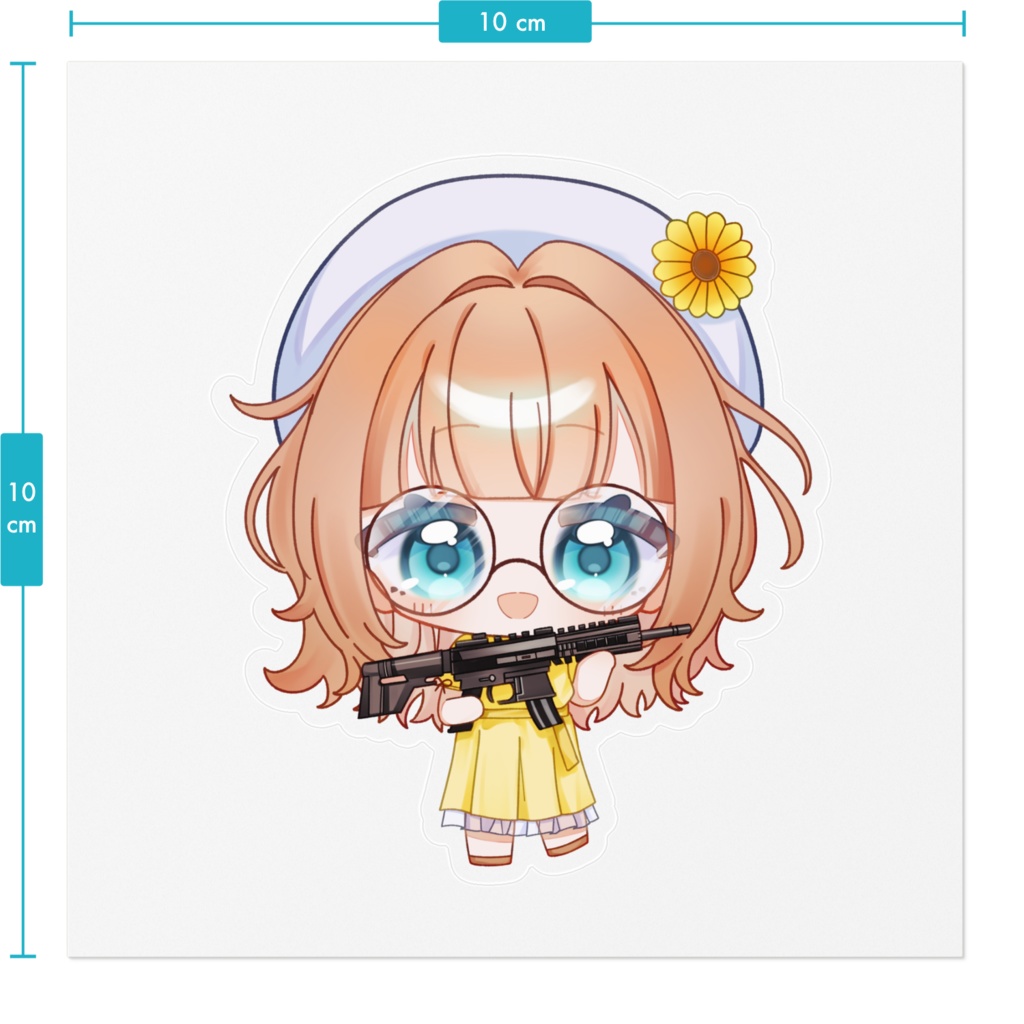 ステッカー(銃)