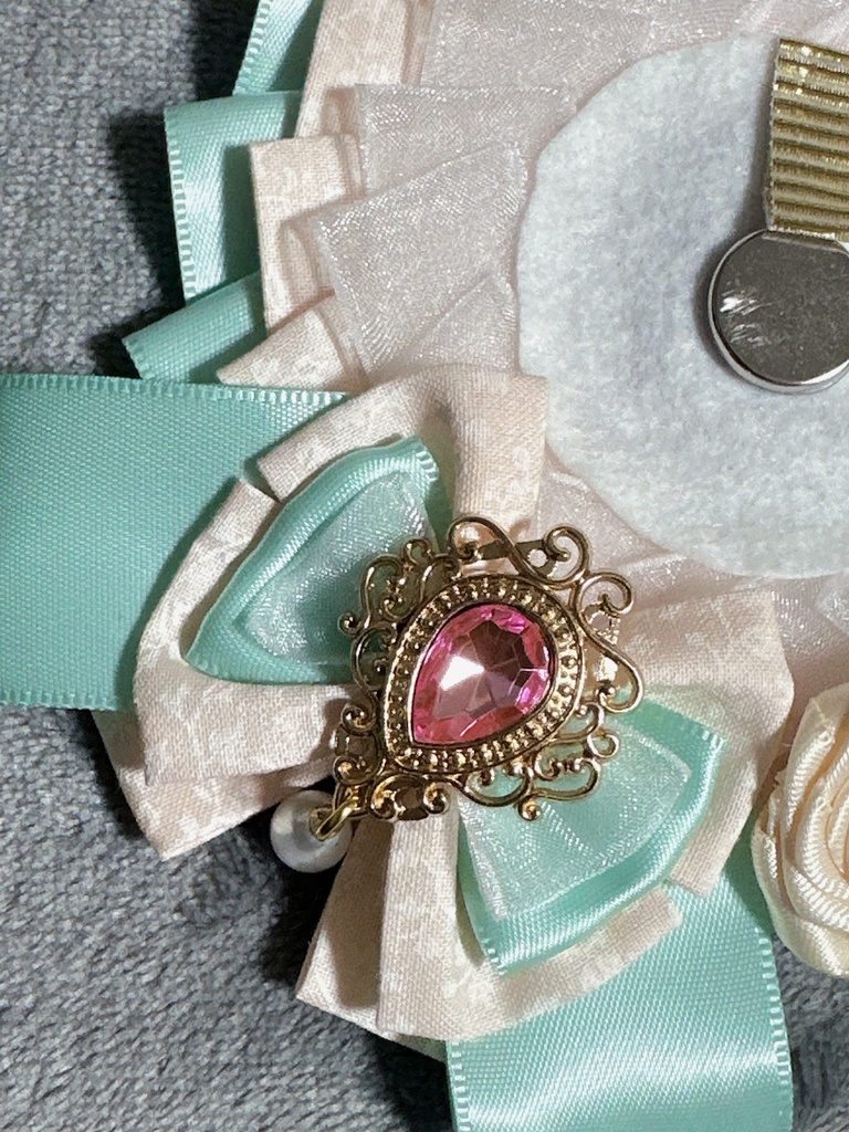 ロゼット 72ミリまで対応 ボールチェーン付き エメラルドグリーン