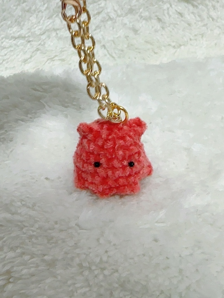 めんだこ　チャーム　キーホルダー 2.5cm