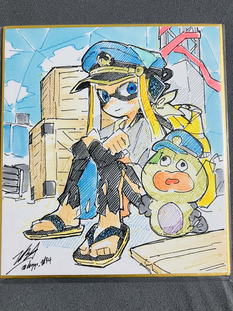 スプラ色紙　/　司令