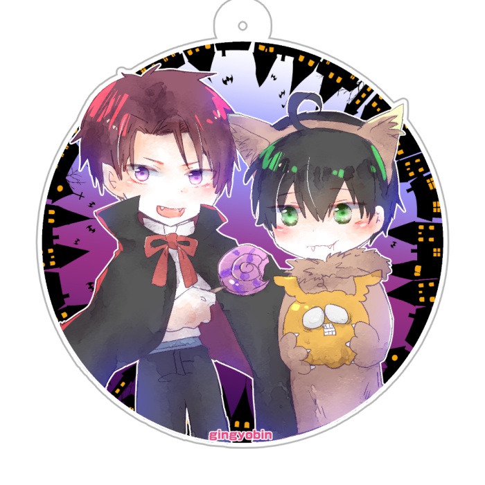 村崎×緑　ハロウィンアクリルキーホルダー