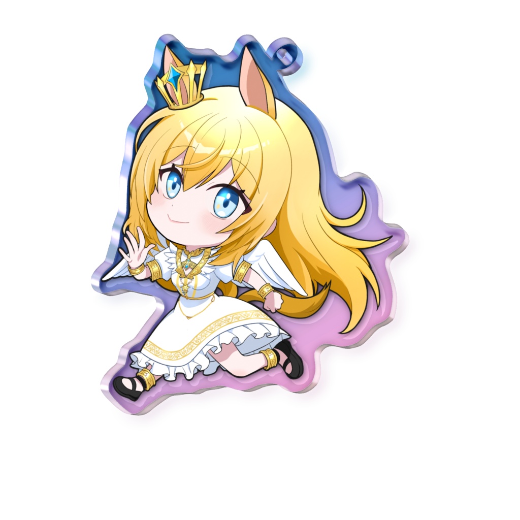 天使メア(ウマ耳ver) オーロラアクリルキーホルダー