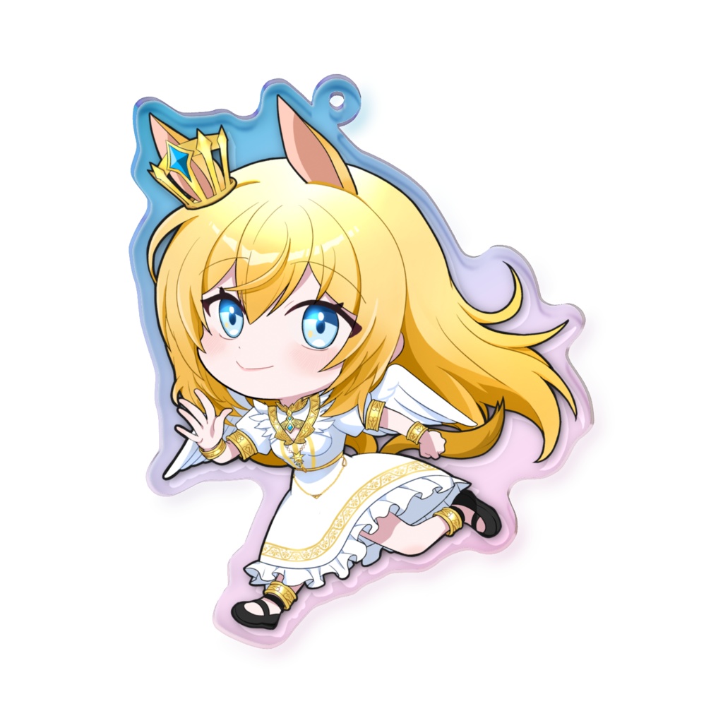 天使メア(ウマ耳ver) オーロラアクリルキーホルダー