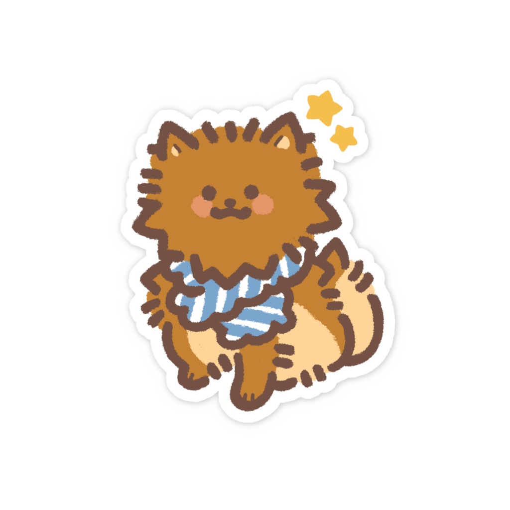 リオ「マフラー」- ステッカー