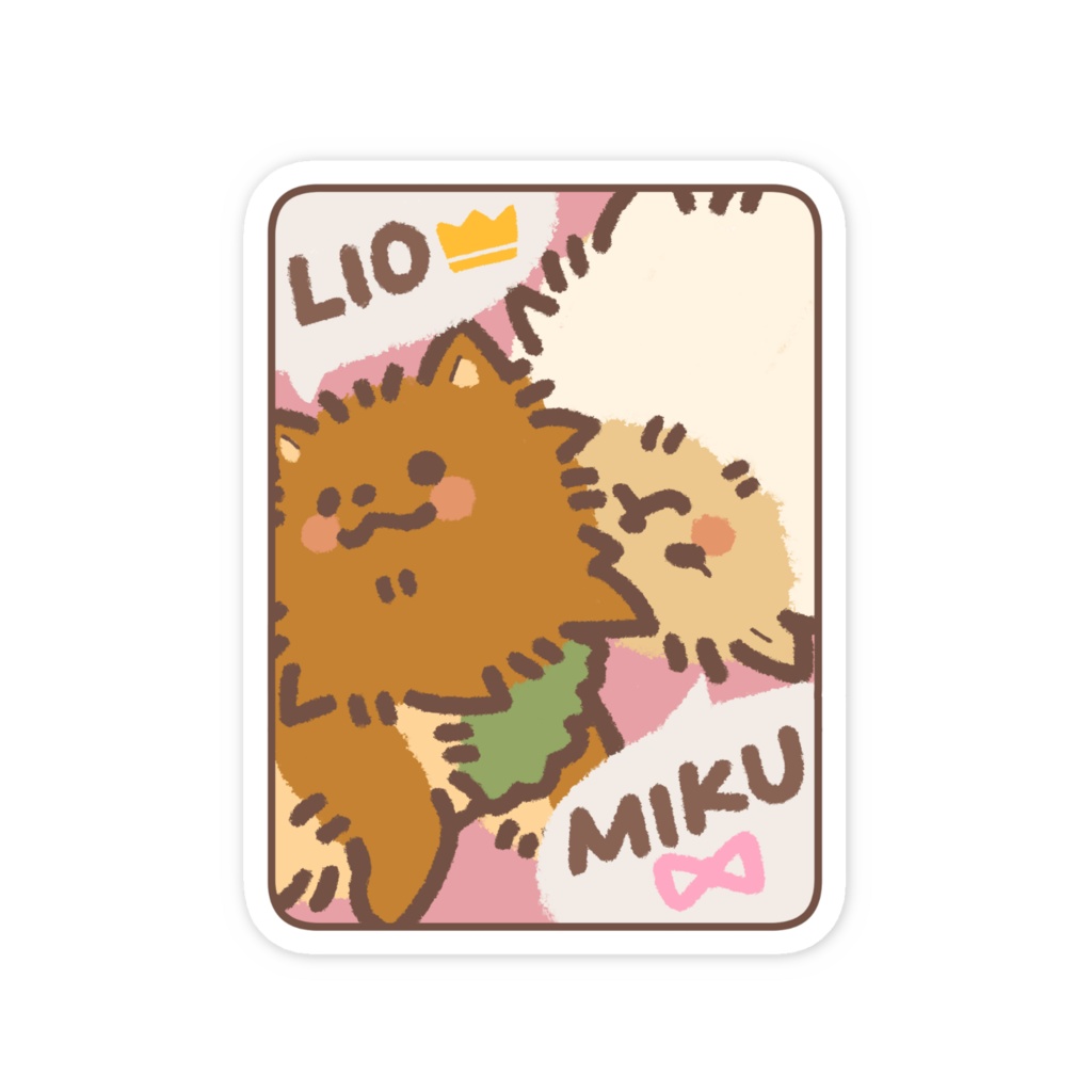 リオミク「👑🎀」- ステッカー