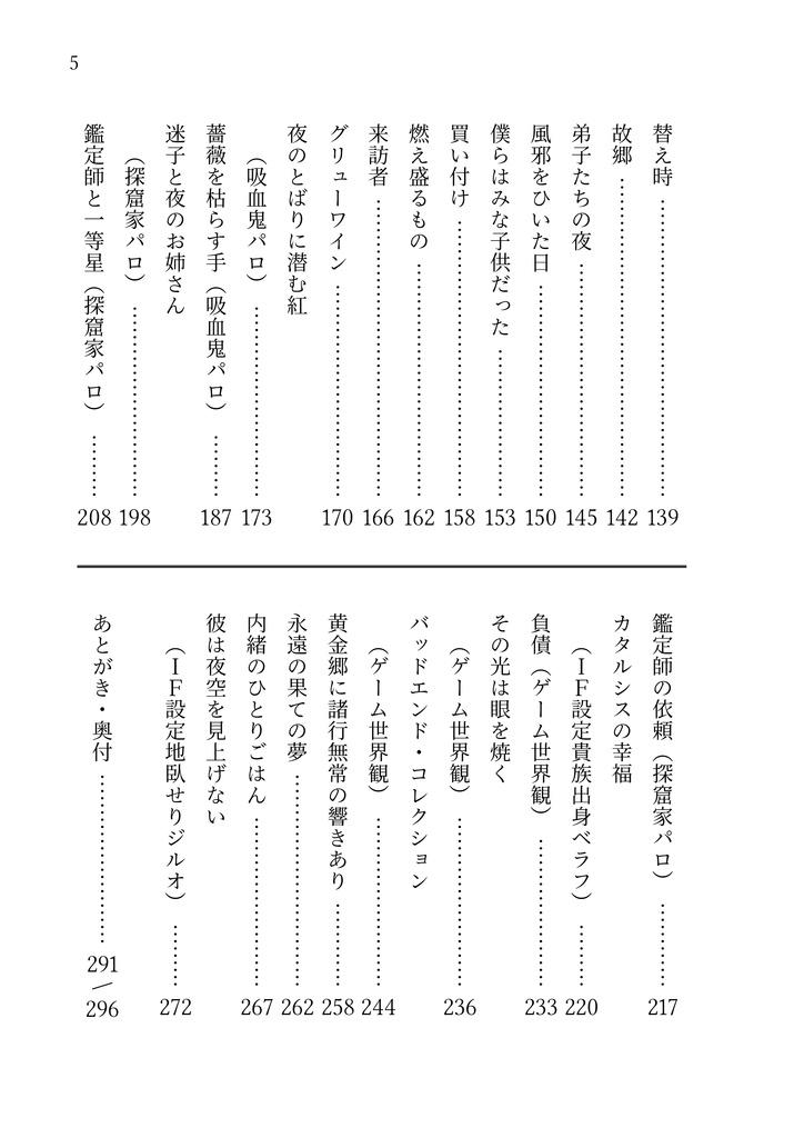 Ebrietas ―小説再録集2―