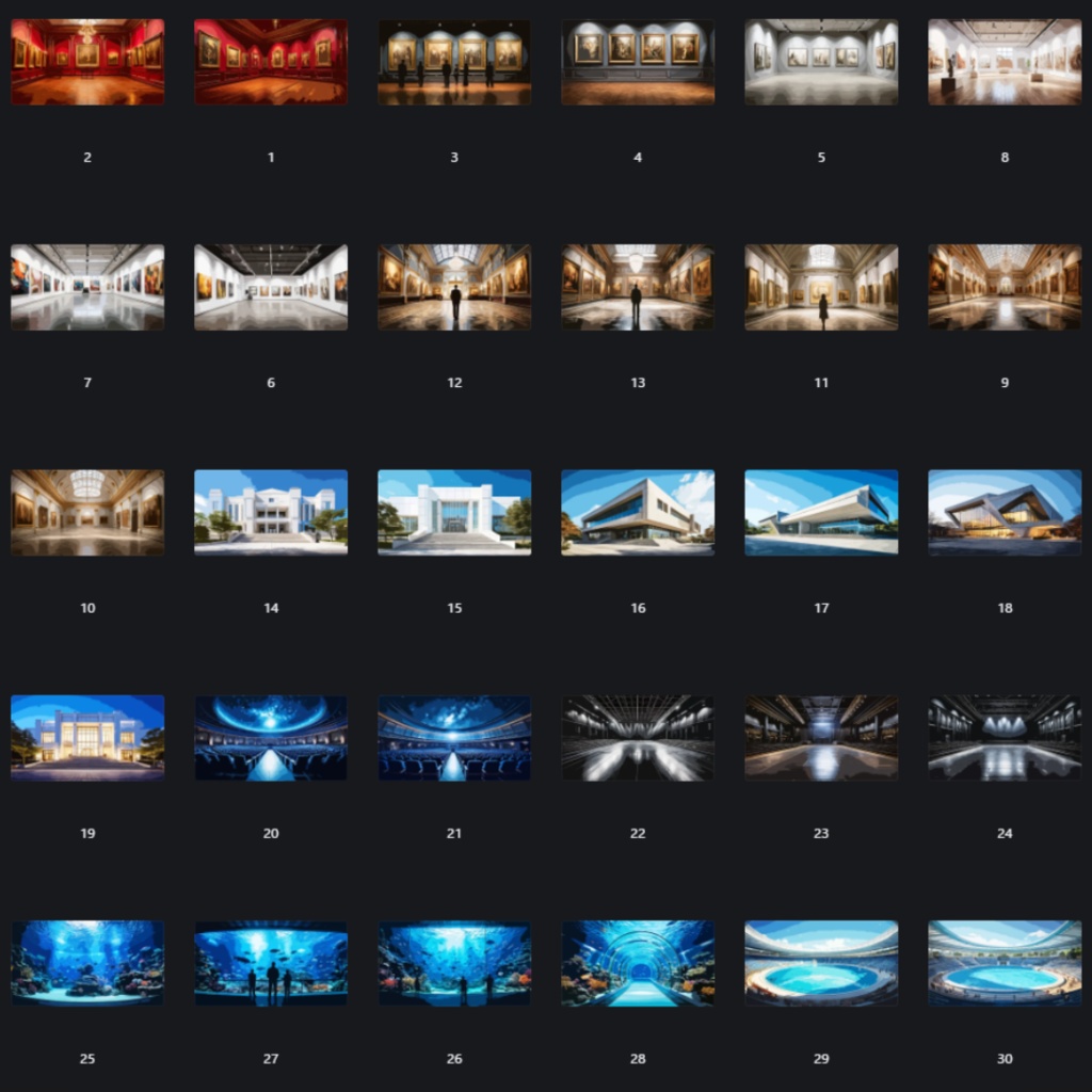 背景素材集vol.3~美術館/プラネタリウム/スタジオ/水族館~(無料サンプルあり)