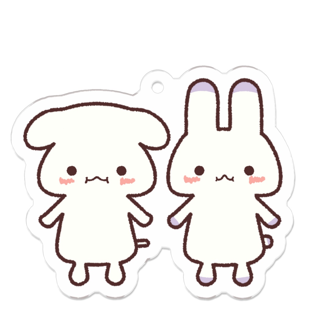 もにゅっと。アクリルキーホルダー