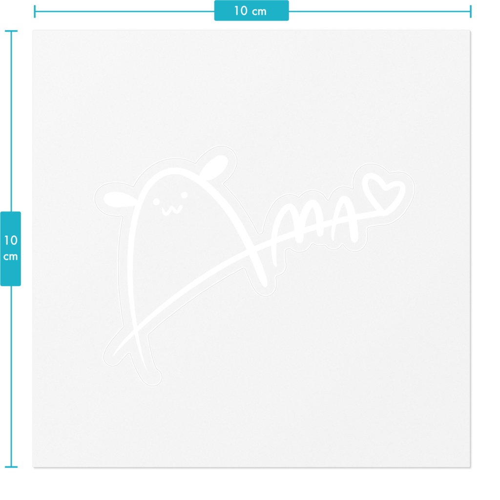 サインステッカー(白)
