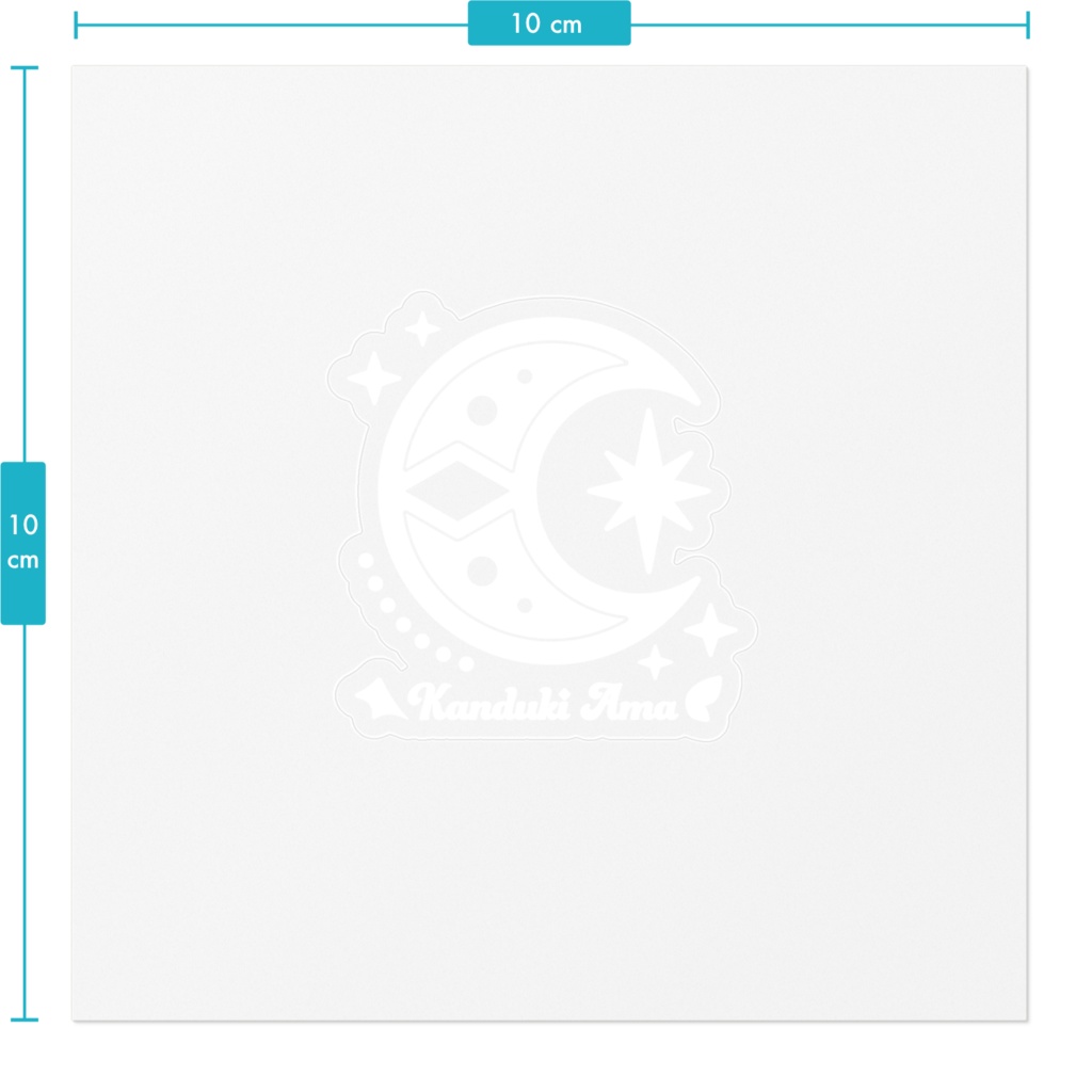 ロゴマークステッカー(白)