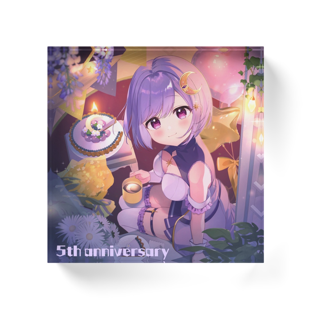 神月天 5周年記念アクリルブロック