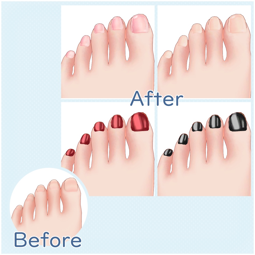 ハオラン対応 ボディ/瞳/ネイル/メイクアップテクスチャ