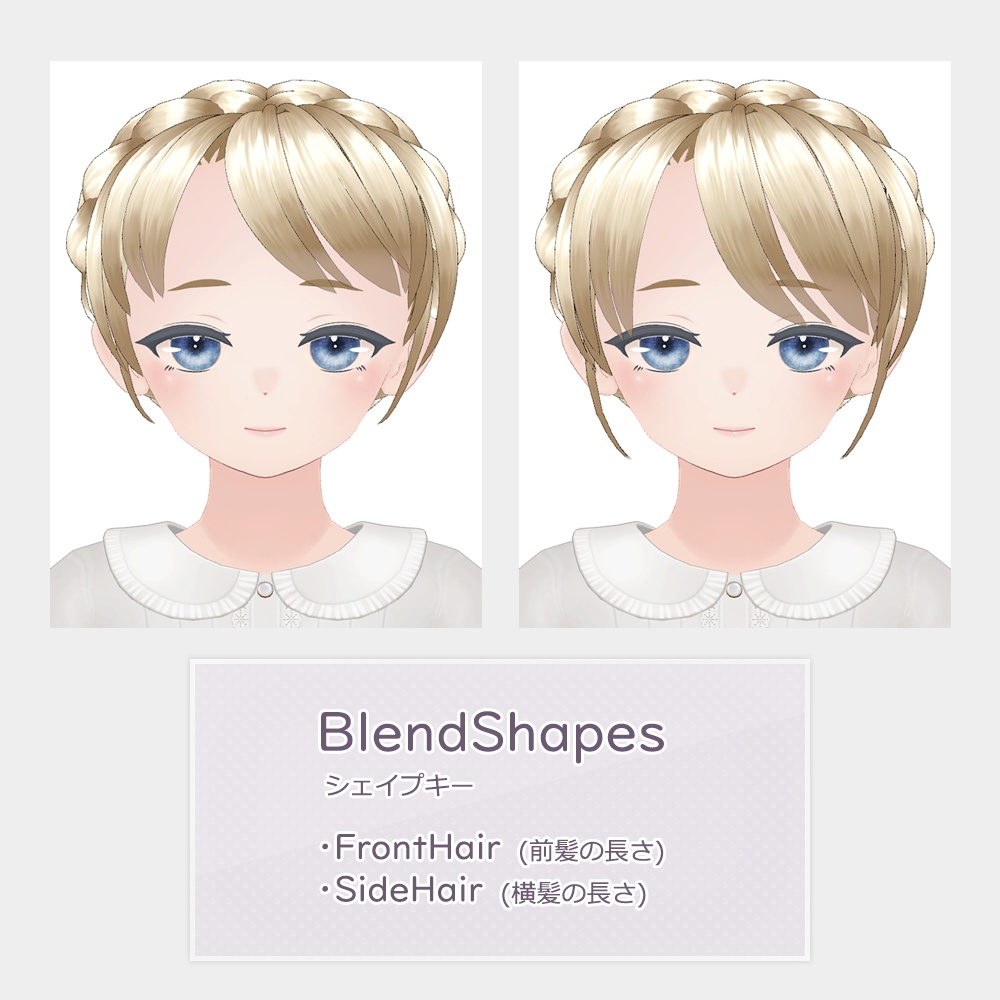 ハオラン対応 編み込みアップヘアー【PB対応】