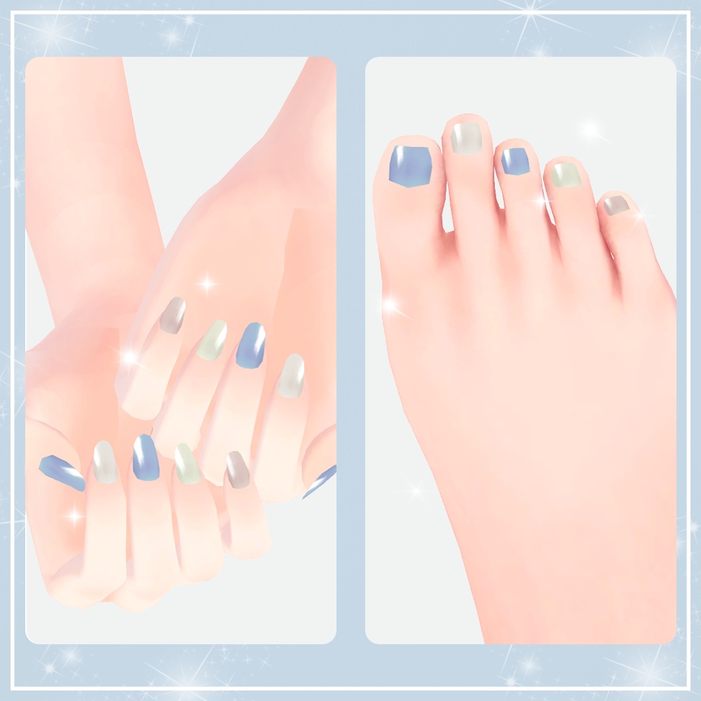 桔梗対応 ネイルテクスチャ 15パターン セット