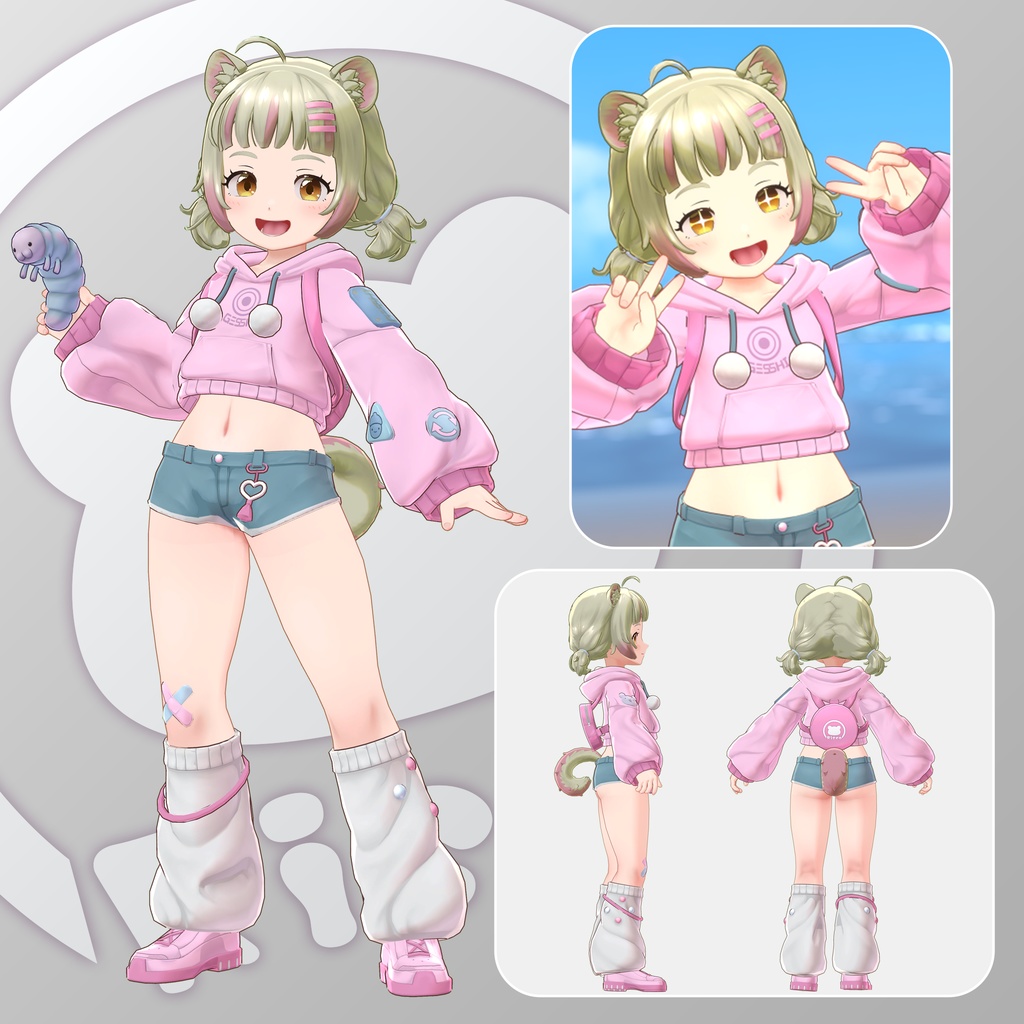 【オリジナル3Dモデル】りすこ-risuco-