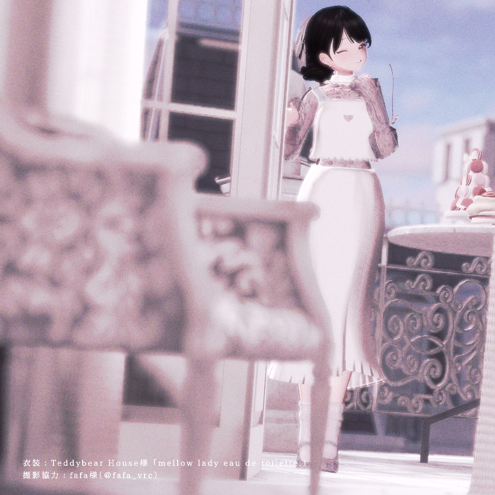 【FREE】Ribbon Pierce 【VRC想定】