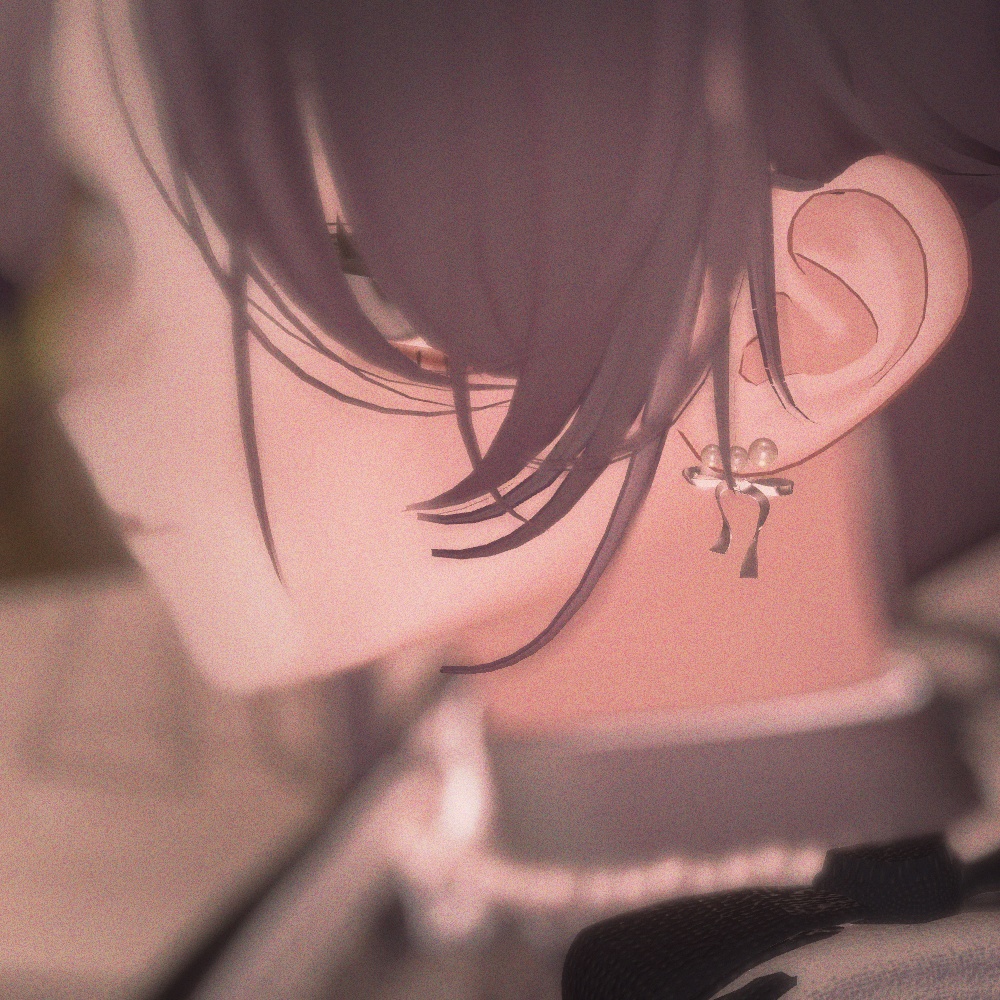 【FREE】Ribbon Pierce 【VRC想定】