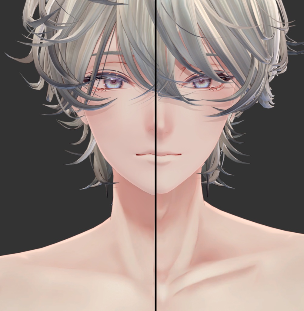 【斑霞・怜対応】ボディテクスチャ -首筋・喉仏・鎖骨-