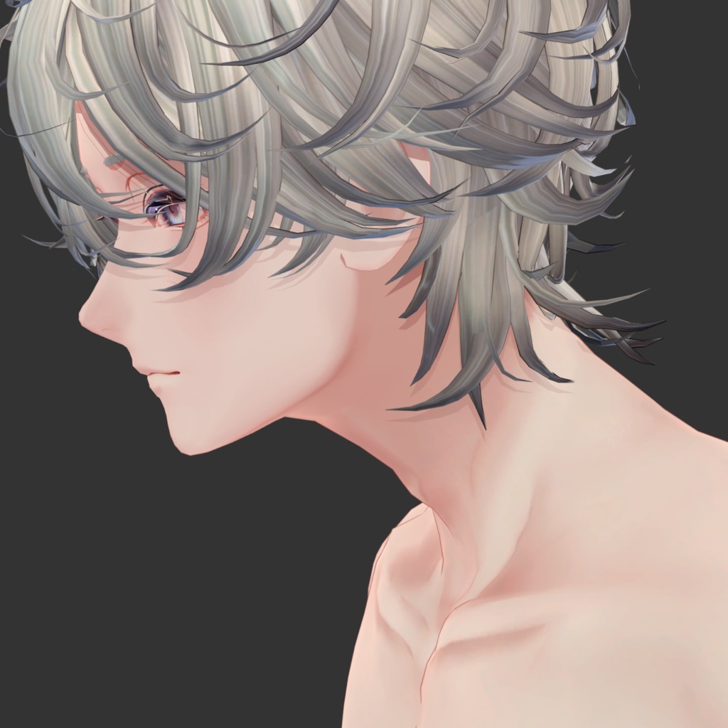 【斑霞・怜対応】ボディテクスチャ -首筋・喉仏・鎖骨-