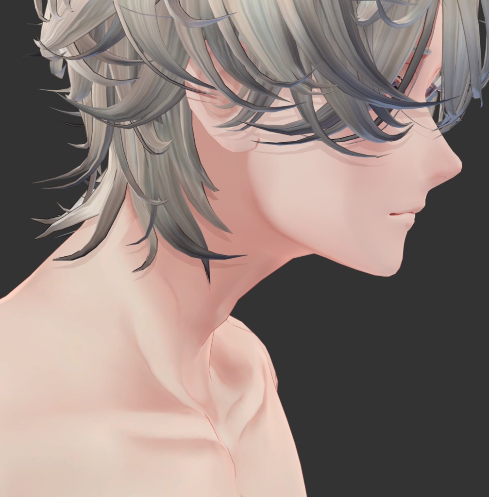 【斑霞・怜対応】ボディテクスチャ -首筋・喉仏・鎖骨-