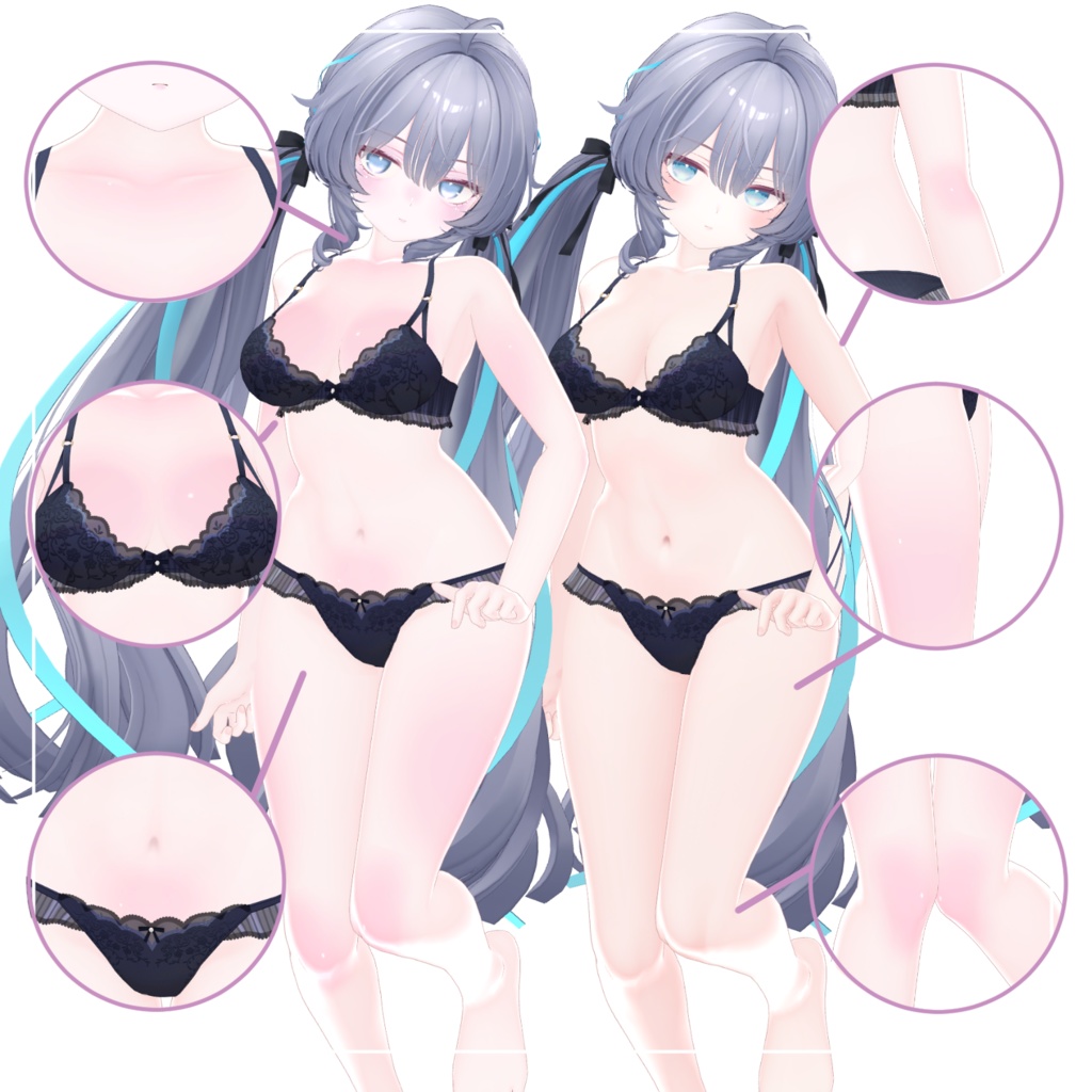 【ラムネ/Ramune 】Makeup & Body texture& Eyetexture