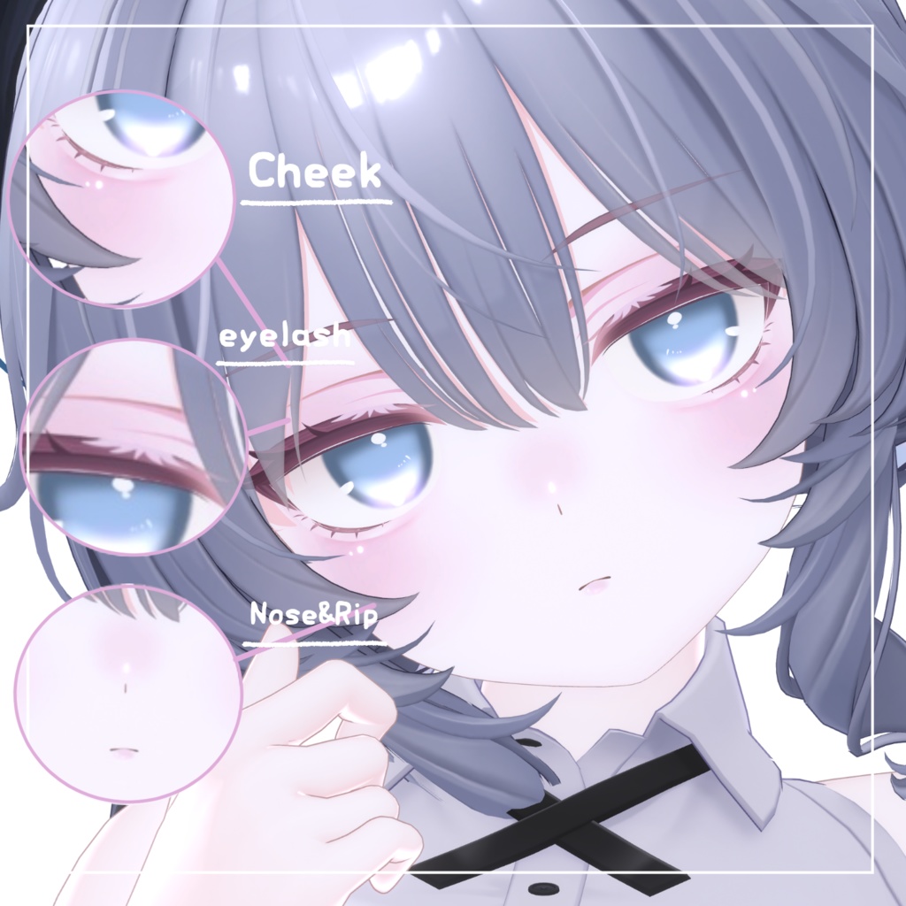 【ラムネ/Ramune 】Makeup & Body texture& Eyetexture