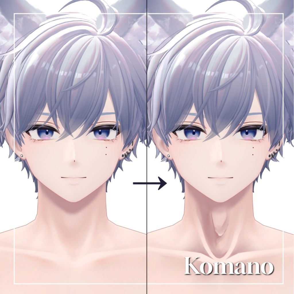 ✨24時間限定無料✨【4アバター対応】鎖骨・喉仏テクスチャ