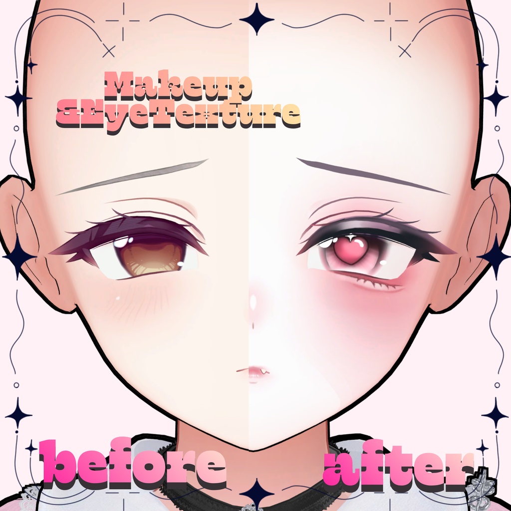 ✨24時間限定無料配布✨【ミルティナ/Milltina 】𝑩𝒆𝒓𝒓𝒚 𝑴𝒆𝒐𝒘 Makeup & EyeTexture & BlendShapes