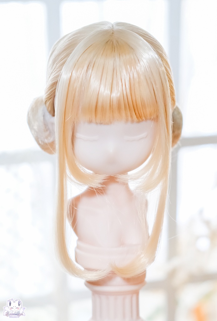 【8~9インチ】ドールウィッグ「クラシカルツインだんご」
