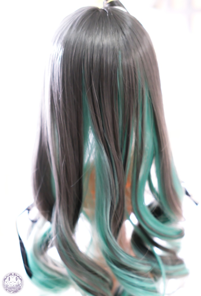 【8~9インチ】ドールウィッグ「ロングあみカール」ミックスカラー