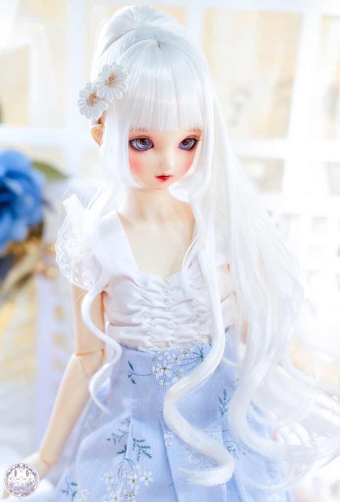 【8~9インチ】ドールウィッグ「くるりんロングポニー」