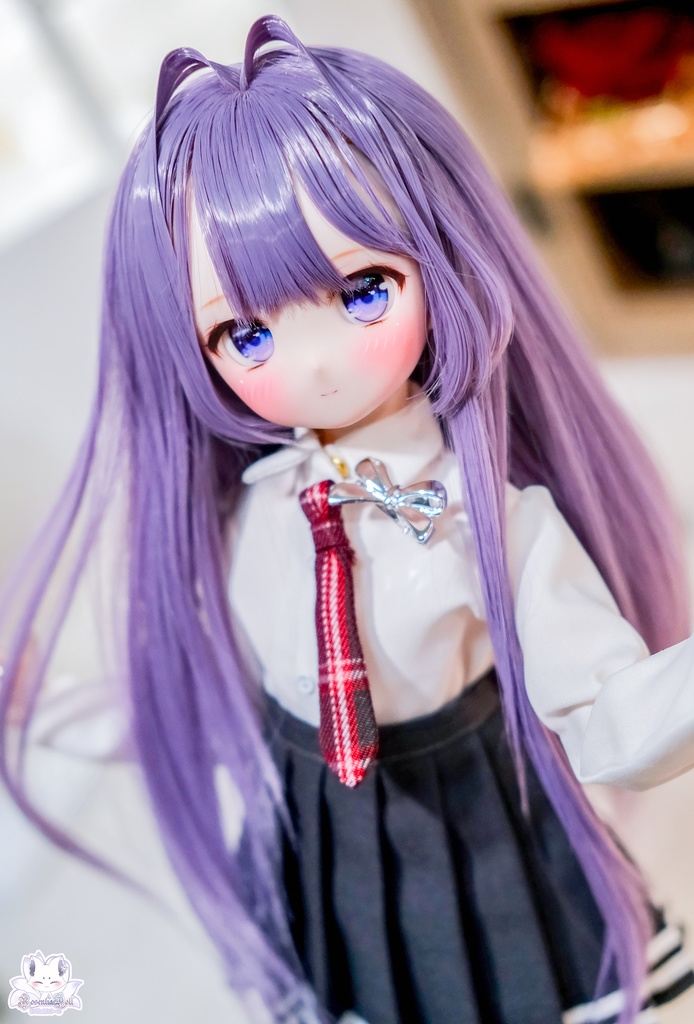 【8~9インチ】ドールウィッグ「けもみみストレート」インテークスタイル