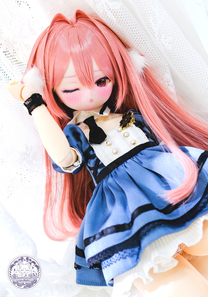 【7~8インチ】ドールウィッグ「けもみみストレート」インテークスタイル