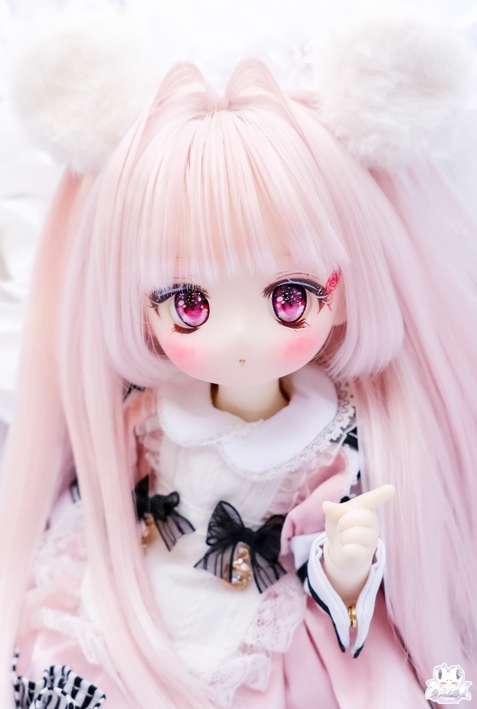 【7~8インチ】ドールウィッグ「けもみみストレート」インテークスタイル