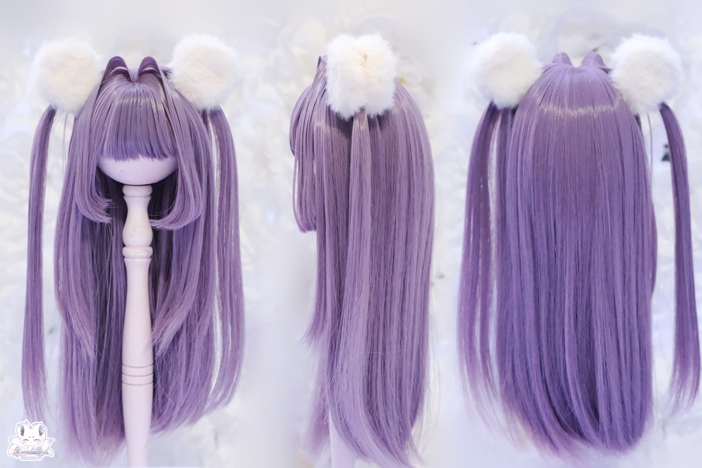 【7~8インチ】ドールウィッグ「けもみみストレート」インテークスタイル