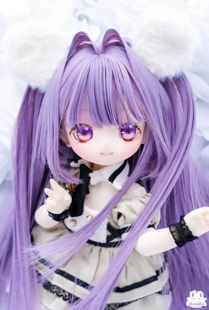 【7~8インチ】ドールウィッグ「けもみみストレート」インテークスタイル