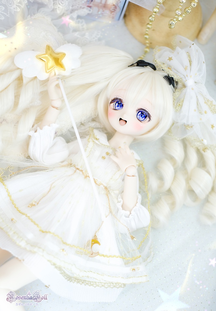 【8~9インチ】ドールウィッグ 「ひめぐるツインテール」