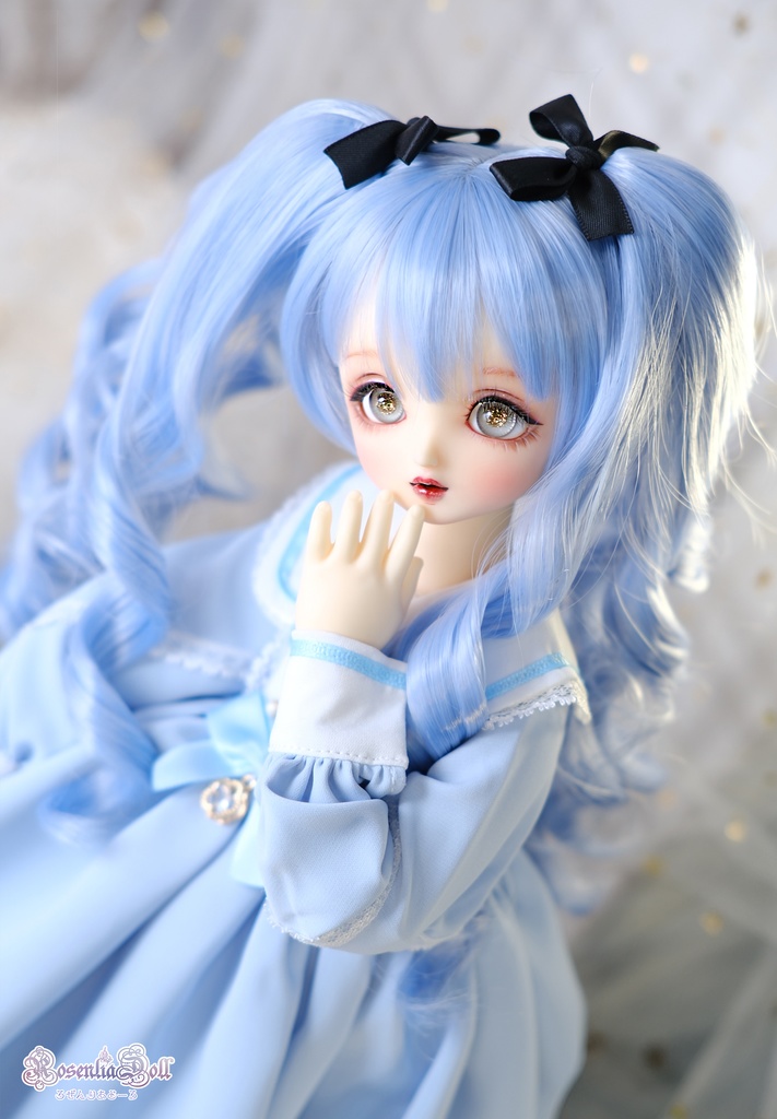 【8~9インチ】ドールウィッグ 「ひめぐるツインテール」